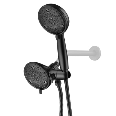 Combo de Chuveiro 3 Vias e Chuveiro de Mão sumerain Preto Fosco com Mangueira, Aproveite o Luxuoso Chuveiro de Chuva com Múltiplas Configurações e Chuveiro de Mão Separadamente ou Juntos