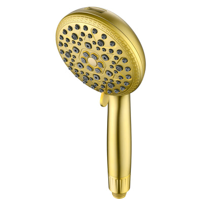 Cabeça de Chuveiro Filtrada SUMERAIN com Filtro para Água Dura - 9 Modos de Spray, Bloqueio de Calcário FOF e Cuidado da Pele com Vitamina C, Cartucho Substituível a Cada 3 Meses para Califórnia/Texas/Illinois, Dourado Escovado