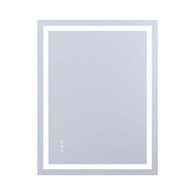 Espelho de banheiro LED SUMERAIN com luz frontal e traseira, 28 x 36 polegadas, espelho de vaidade inteligente com 3 cores reguláveis para parede, antiembaçante, função memória, vidro temperado, certificado ETL