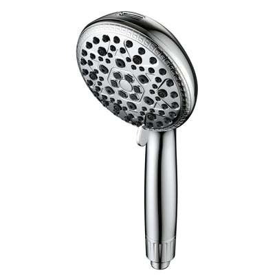 Filtro para Chuveiro SUMERAIN para Água Dura - Cabeça de Chuveiro com 9 Modos de Spray, Prevenção de Calcário FOF e Cuidado da Pele com Vitamina C, Filtro Substituível a Cada 3 Meses (Compatível com Arizona/Texas/Califórnia), Cromado