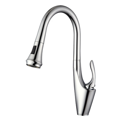 Torneira de Cozinha sumerain com Pulverizador Retrátil, Torneira Moderna para Pia de Cozinha com Alça Única e 1 Furo, Cromado, Aço Inoxidável