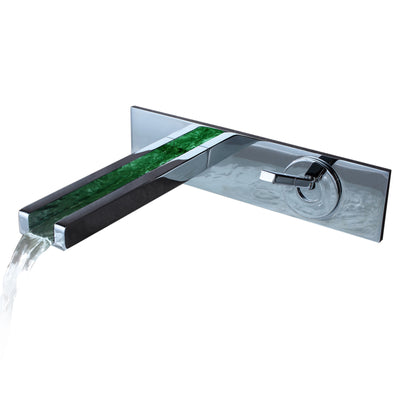 Torneira para Pia de Banheiro de Parede com LED Sumerain, Alavanca Única, Cromada, Torneira para Cuba de Banheiro com Luz LED de 3 Cores
