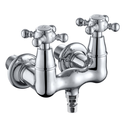 SUMERAIN Torneira para banheira de montagem em parede Vintage Leg Tub Filler 3-3/8 Polegada Centro Alto Fluxo Cromado