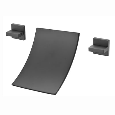 Torneira de enchimento de banheira em cascata com fluxo extra alto, preto fosco, SUMERAIN